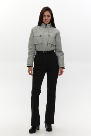 Демисезонный женский горнолыжный комбинезон Серый меланж